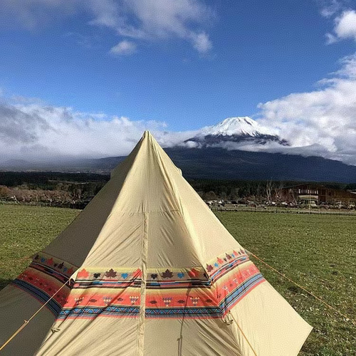 郊游防雨印第安金字塔多人露营