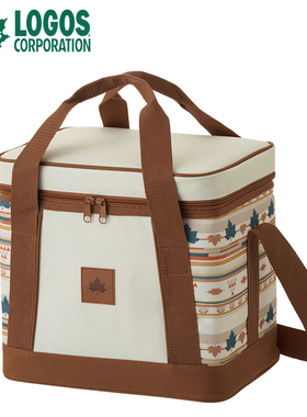 日本logos户外露营保温包抗菌加厚带饭袋午餐袋便当包背奶包手提