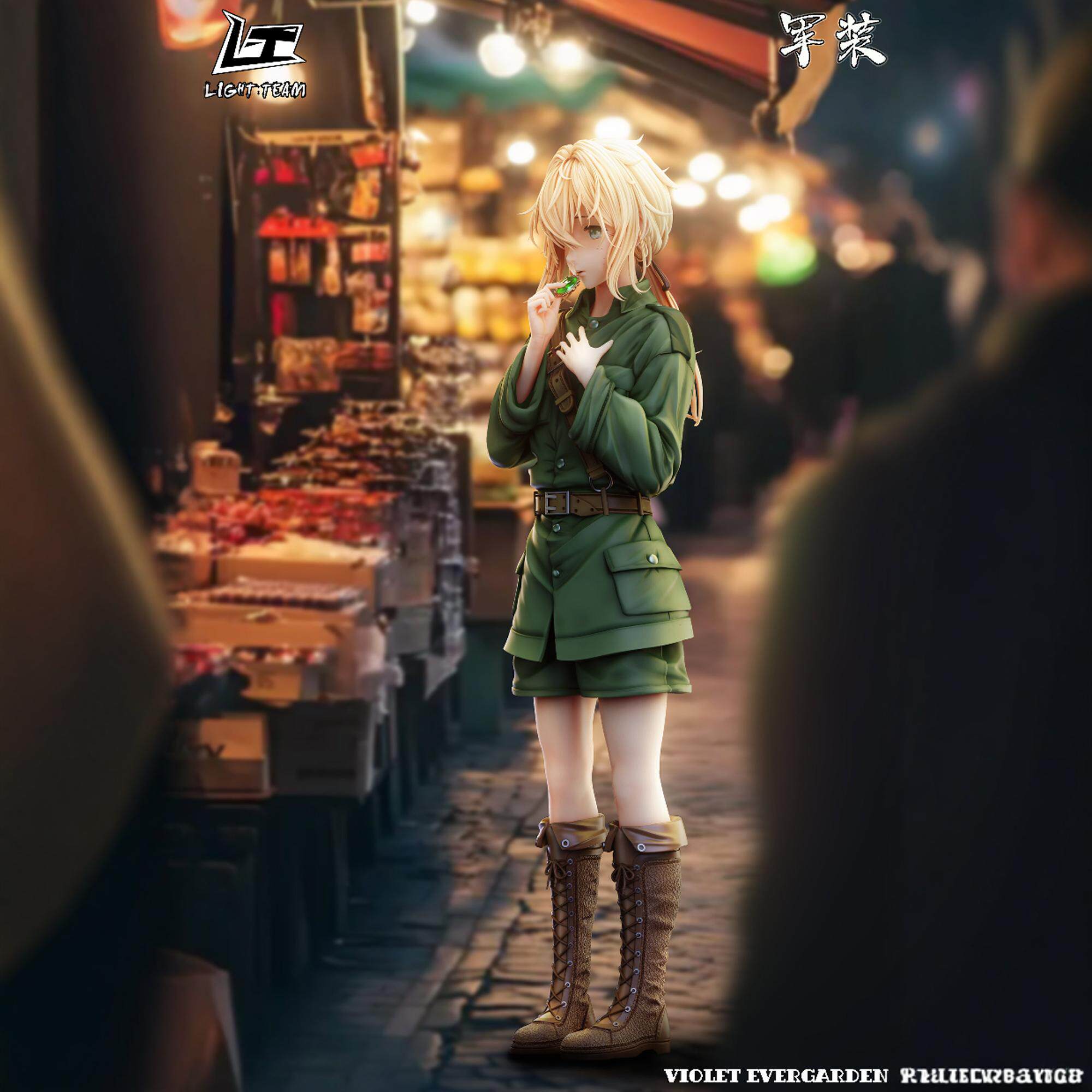 【预订优惠】lt紫罗兰永恒花园 童年军装薇尔莉特 手办摆件gk雕像