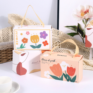 雪花酥包装盒太妃糖饼干奶枣礼品盒子曲奇糖果糯米船手提盒烘焙盒