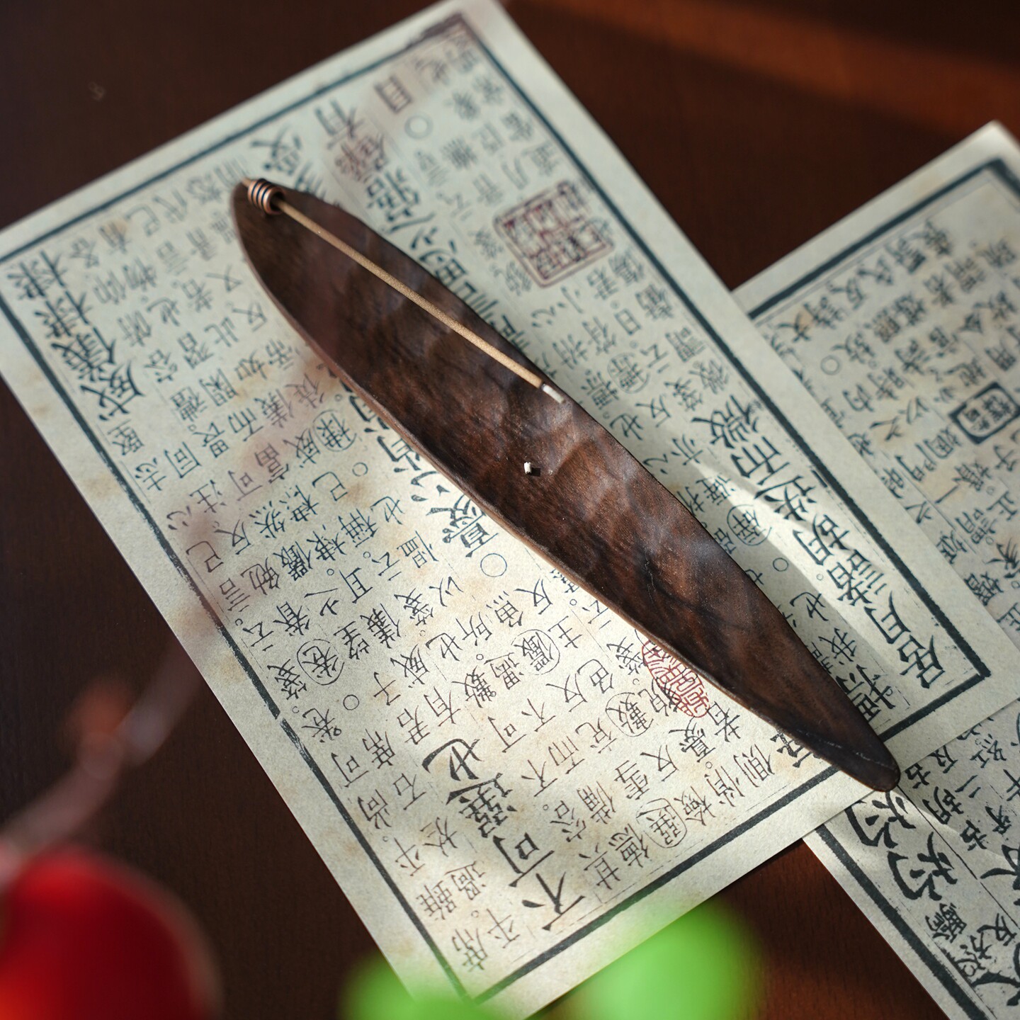 创意造型，整木锤纹香插
