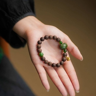 原创空山幽鸣闻思伴读香芙蕖清湿香合香珠如意香牌新中式国风手串