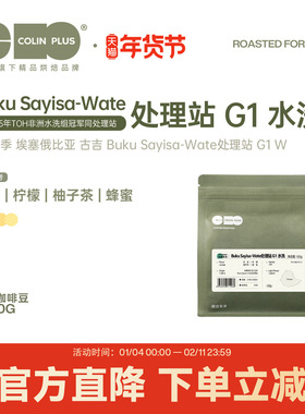 ColinPlus25产季埃塞古吉 Buku Sayisa-Wate处理站水洗咖啡豆100g