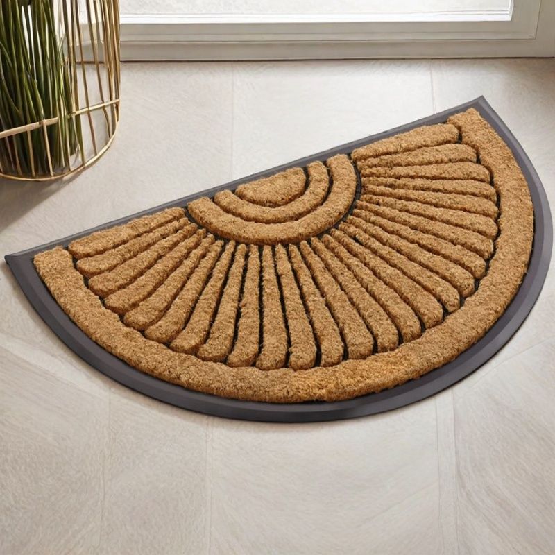 印度进口椰棕手工编织入户门垫