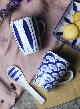 大容量马克杯 创意水杯 简约情侣牛奶杯 家用陶瓷杯子