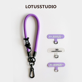 LOTUS STUDIO眼睛系列套件手绳户外背带紫色手机贴片挂环防丢神器