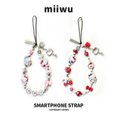 高品质Hello猫咪kitty可爱手链金属手机挂绳手腕款 两色 通用线绳版