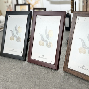 a4小相框摆台全家福照片合影毕业照画框相框特价促销带支架简约