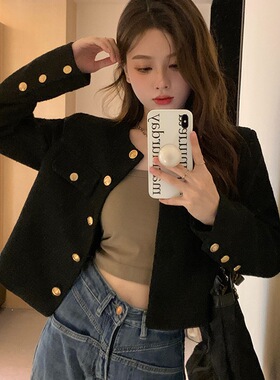 短款小香风外套女2024秋冬新款法式感炸街气质百搭上衣女装潮