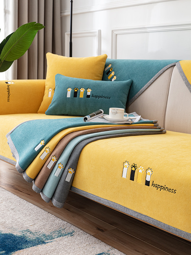 采购产品雪尼尔沙发靠垫，四季通用防滑高档沙发套，斯堪的纳维亚,居家布艺,沙发垫,淘宝优惠券,粉丝福利购,淘宝优惠卷