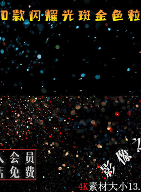 50款闪耀光斑金色粒子Particles颗粒AE特效PR后期视频FCP高清素材