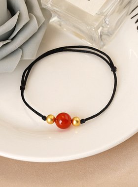 抖音同款闺蜜红豆时尚情侣项链