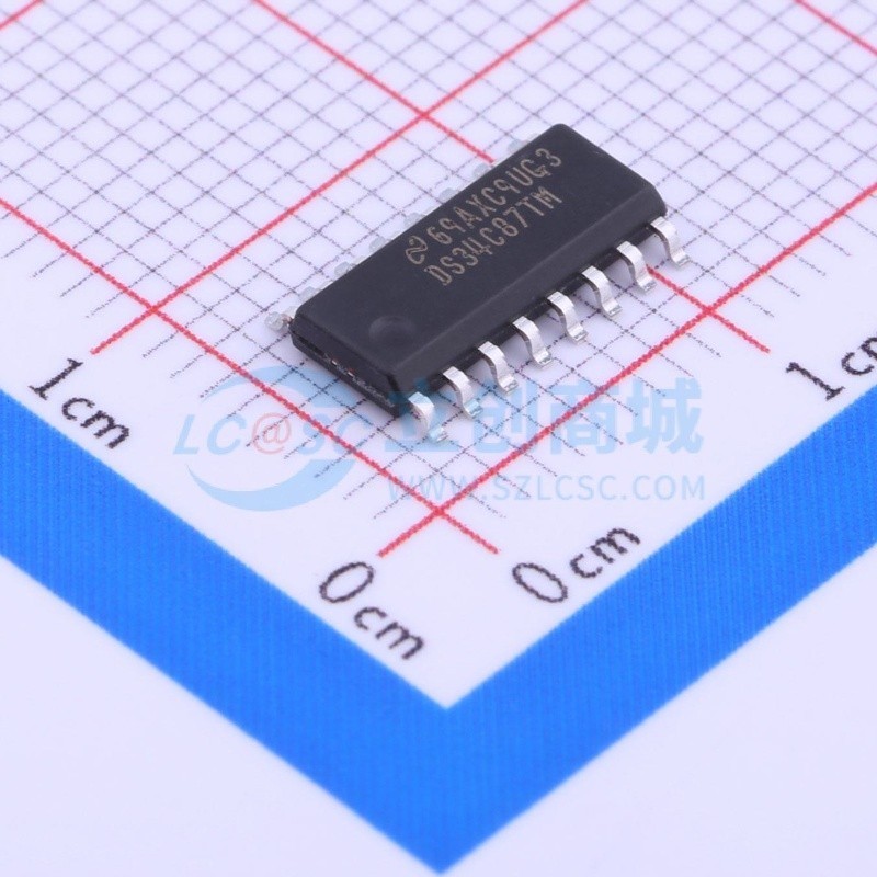 RS-485/RS-422芯片 DS34C87TMX SOP-16 TI/德州 电子元器件配单