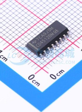 信号开关/编解码器/多路复用器 CD4512BM SOIC-16 TI/德州 元器件
