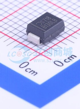 肖特基二极管 B130LB-13-F DO-214AA DIODES(美台) 电子元件配单