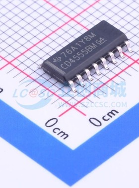 信号开关/多路复用器 CD4555BM SOP-16 TI/德州 电子元器件配套