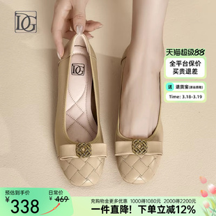 【头层牛皮】低跟单鞋女软皮一脚蹬妈妈鞋舒适真皮软底粗跟皮鞋