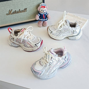 88019童鞋2026春款潮牌男女童爆款儿童老爹鞋跑步鞋运动鞋篮球鞋