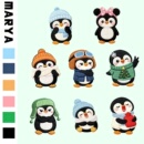 小企鹅刺绣布贴衣服补丁贴缝制熨烫贴帽子包包围巾装 饰贴自粘贴布