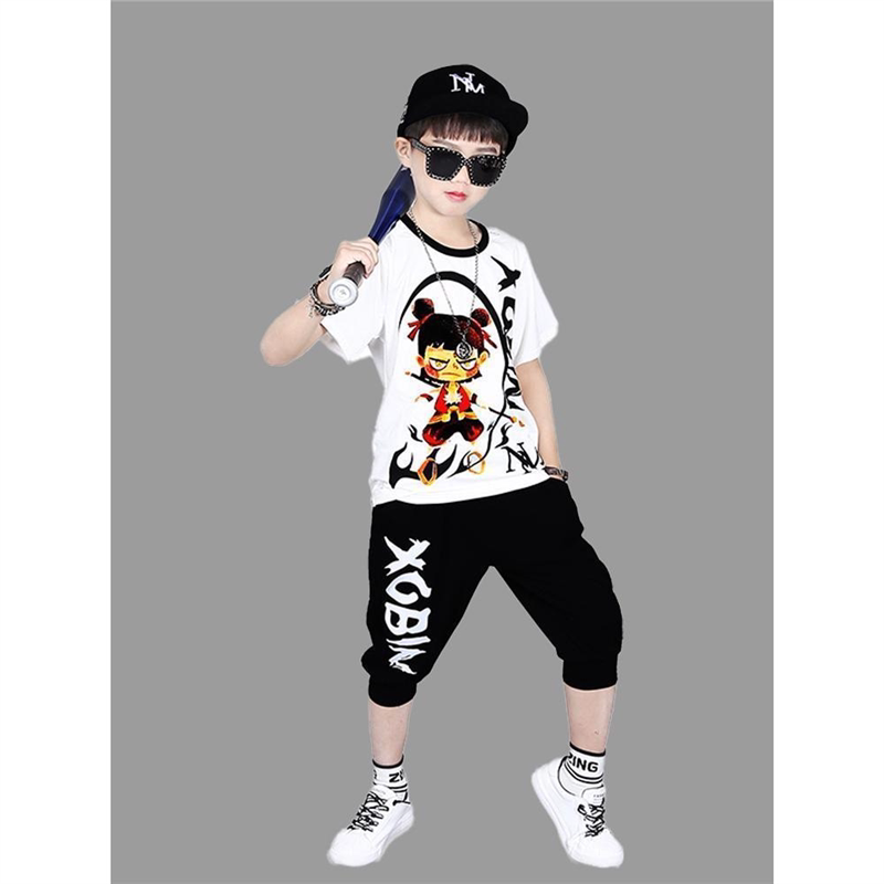 男童短袖T恤9两件套2026新款儿童11宝宝7夏季休闲6运动夏装5-8岁