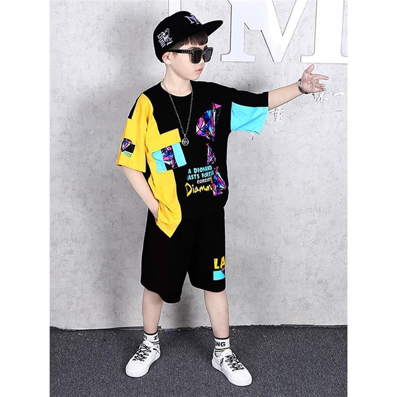 男童夏装T恤两件套潮帅气时髦7儿童8运动中大童9休闲夏款10-14岁