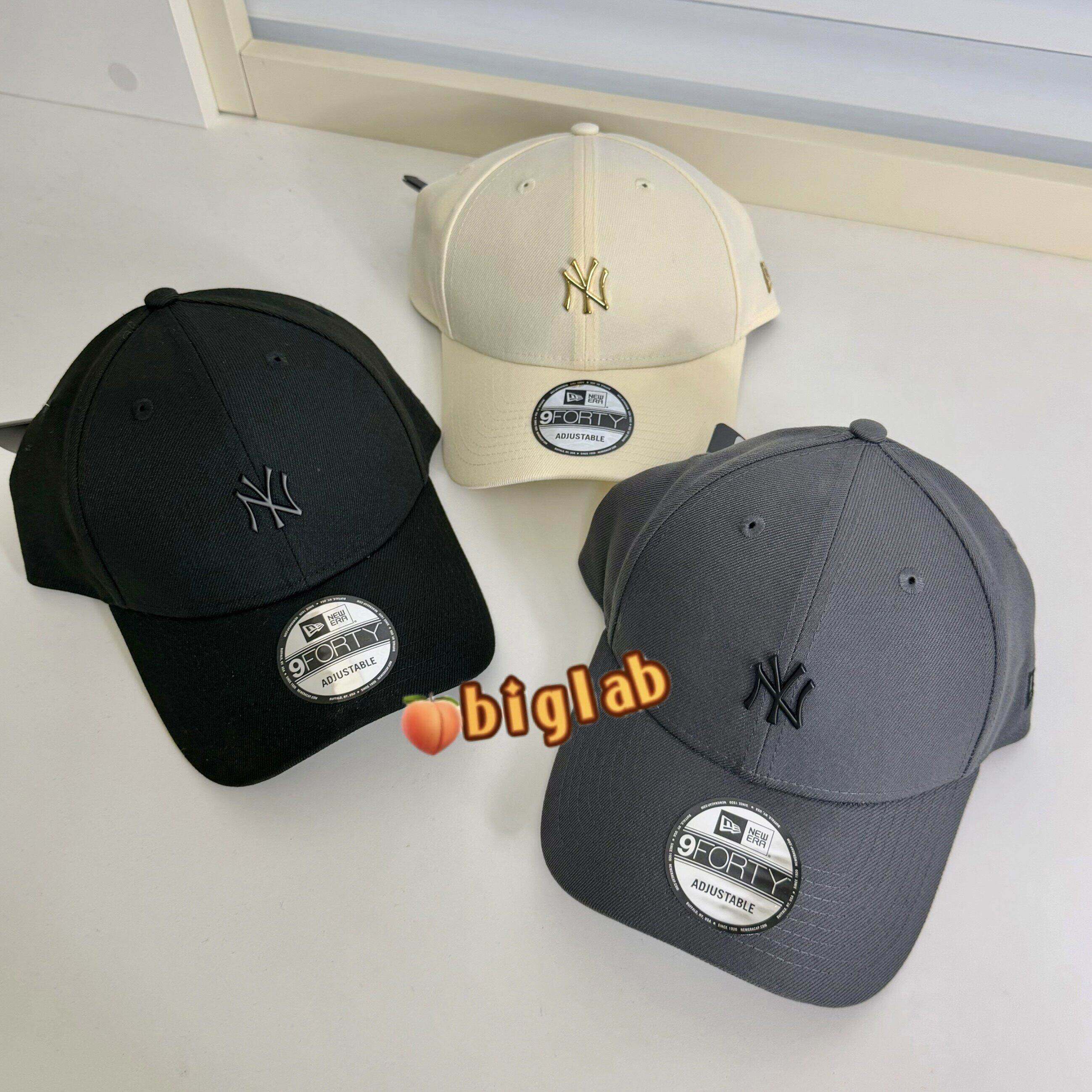 韩国NewEra棒球帽硬顶男女情侣同款嘻哈弯檐帽子小标鸭舌帽940