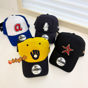 韩国NewEra940弯檐软顶棒球帽纽亦华美式 潮牌帽子 复古风男女同款