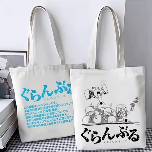 碧蓝之海帆布背包古手川千纱北原伊织有拉链内袋周边二次元