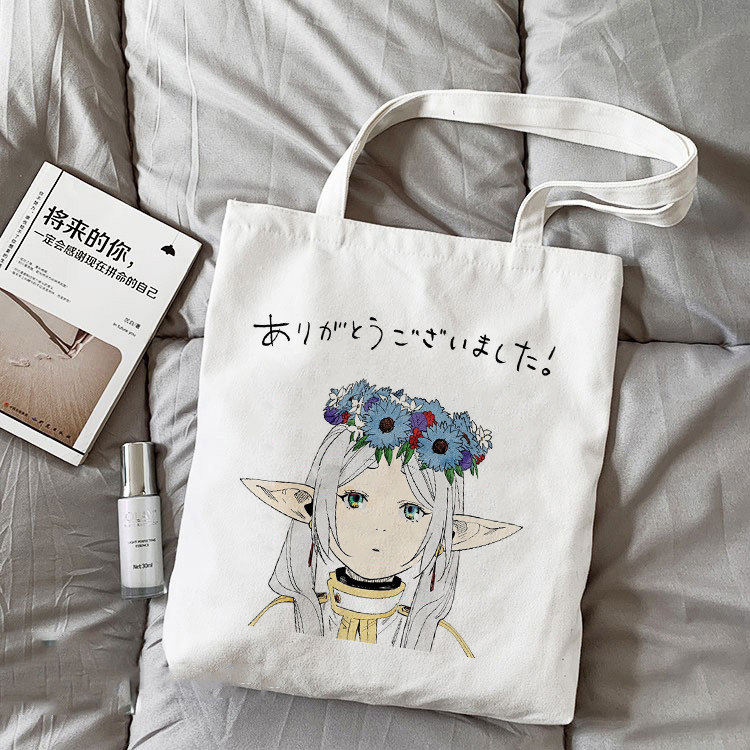 日系葬送的芙莉莲周边c单肩包帆布包男女学生通用手提包百搭