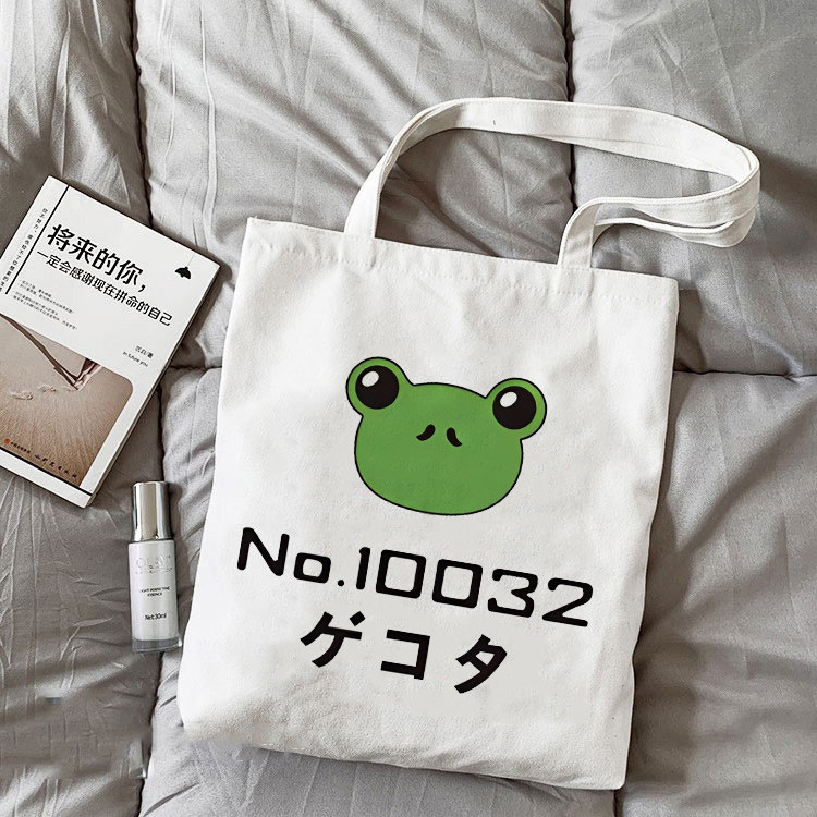 御坂美琴同款呱太帆布包某科学的超电磁炮二次元背包动漫帆布包