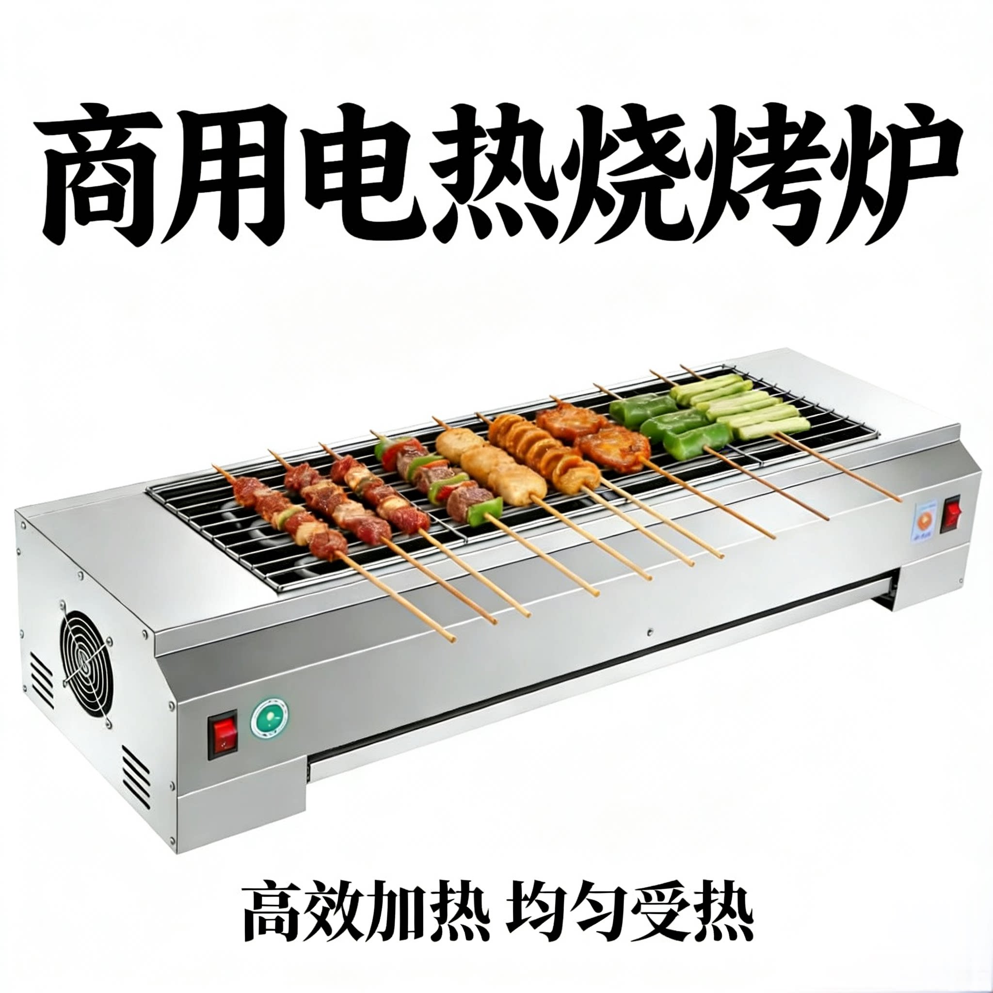 商用烧烤机高效加热烤鱼炉超高性价比电热烧烤炉