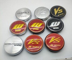 work标志轮毂盖WORK轮毂中心盖 外径60MM vs改装盖64mm轮盖