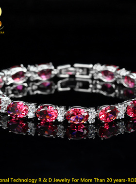 瑞铂朗璀璨5A锆石轻奢手镯真金真空电镀女士手链 Zircon Bracelet