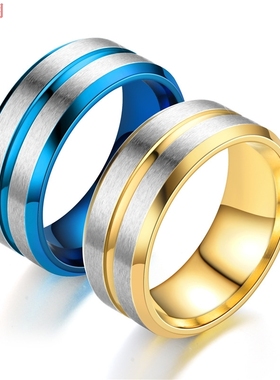 欧美风蓝色源头戒指