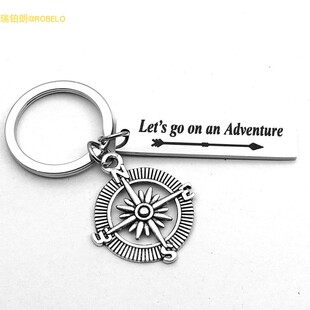 钥匙链祝贺乔迁新居不锈钢钥匙扣2021大学毕业礼物 纪念品挂饰