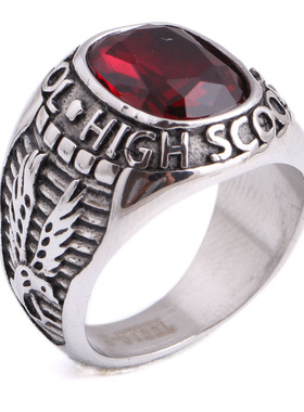 欧美风钛钢复古不褪色防过敏戒指