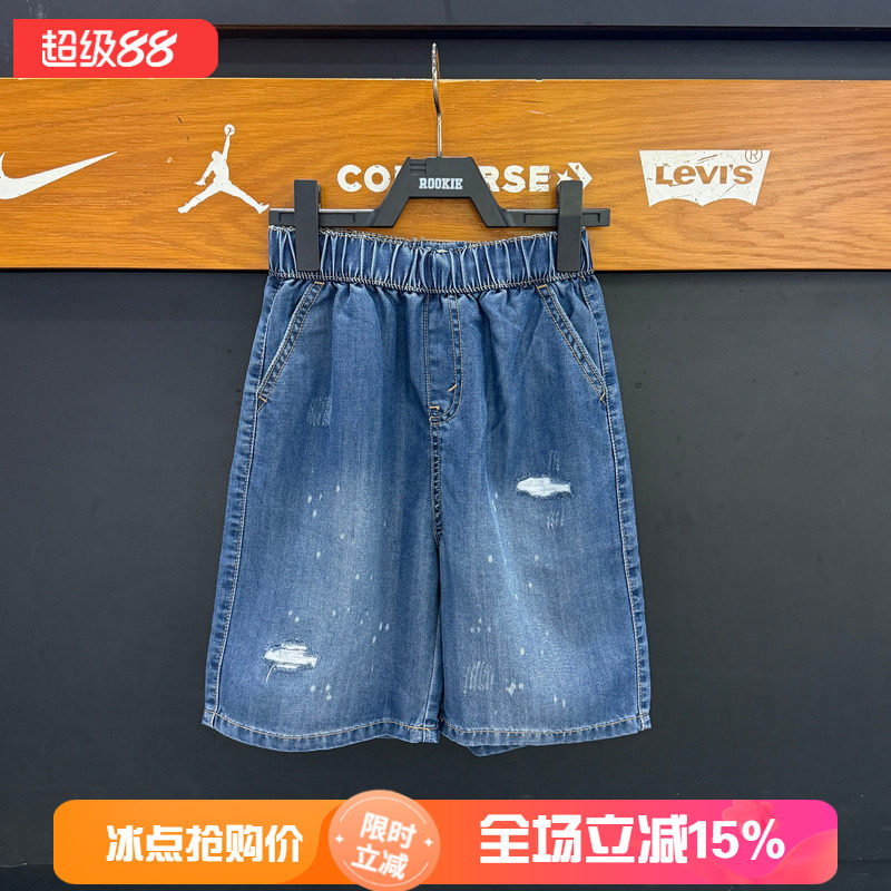 李维斯童装儿童破洞牛仔短裤