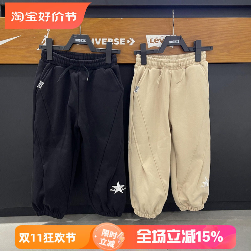 CONVERSE匡威童装子保暖加绒长裤