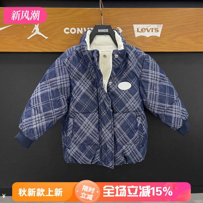 LEVI'S/李维斯儿童冬新款双面穿保暖时尚加厚短款羽绒服LV2442095