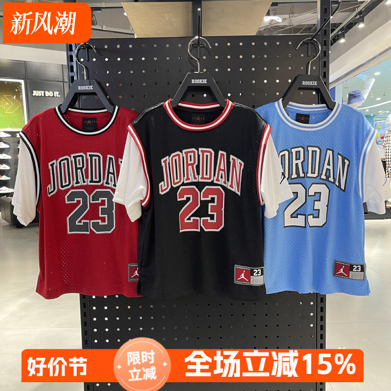 JORDAN正品25年夏款男假两件T恤