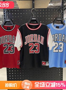 JORDANAJ飞人童短袖假两件T恤
