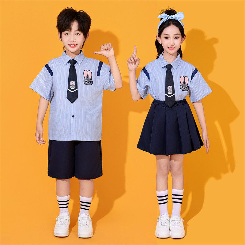 儿童疯狂动物城zoo啦啦操无比闪耀向上生长舞蹈演出服男女合唱服