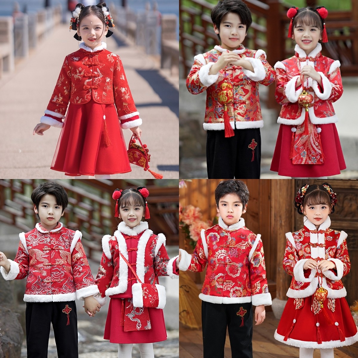 元旦吉祥娃娃喜庆演出服加厚儿童拜年服团团圆圆欢喜中国年舞蹈服,童装/婴儿装/亲子装,儿童演出服,淘宝优惠券,粉丝福利购,淘宝优惠卷