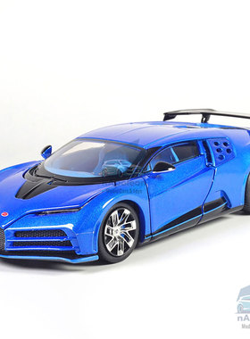 1:32布加迪Centodieci EB110超级跑车模型开门声光玩具礼物摆件