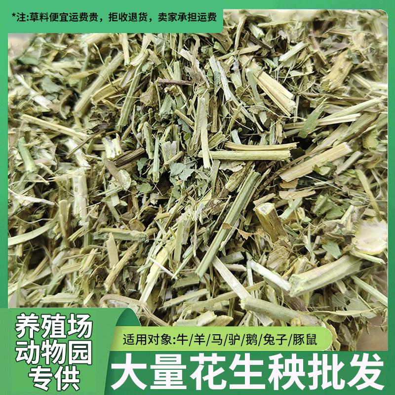 新花生秧草料秸秆牛羊专用饲料兔鹅猪马驴鹿优质干草精品无土无霉