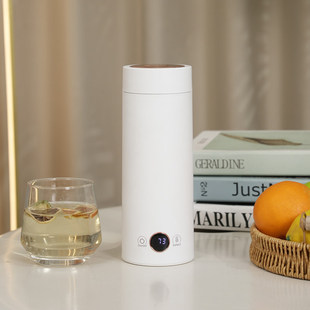 外出便携式烧水杯旅行家用不锈钢可控温恒温杯保温煮水一体电热杯