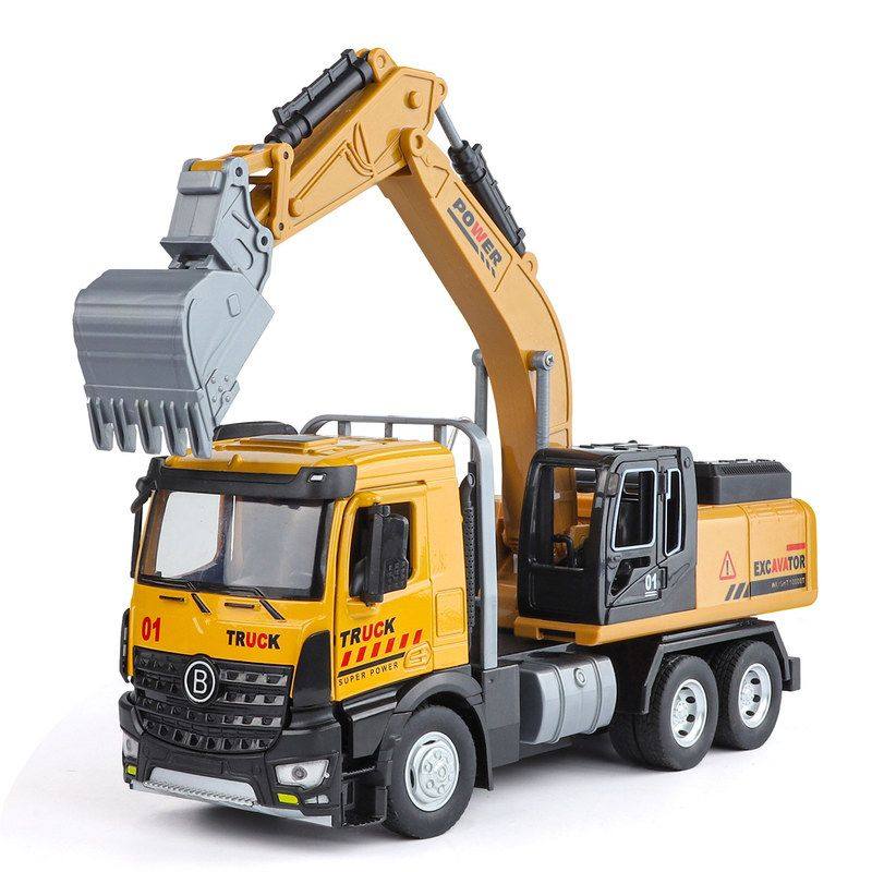 1:30工程挖掘机合金车模回力声光音效6岁宝宝礼物儿童过家家玩具,玩具/童车/益智/积木/模型,其它玩具,淘宝优惠券,粉丝福利购,淘宝优惠卷