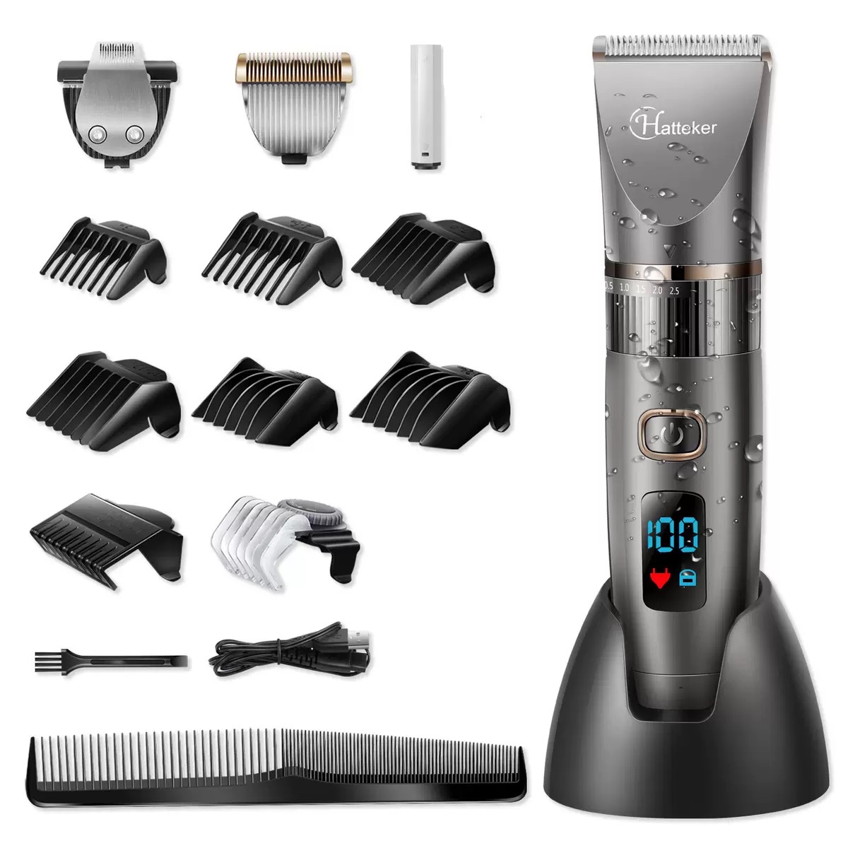 快充液晶显示专业充电式剪发神器