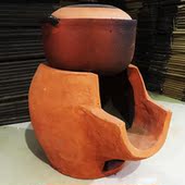 手工柴火泥炉土菜馆炖肉煨菜炭炉火锅灶怀旧餐具商用户外围炉煮茶