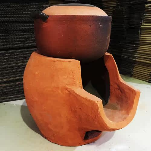 淋雨柴火灶户外围炉煮茶烧烤野炊